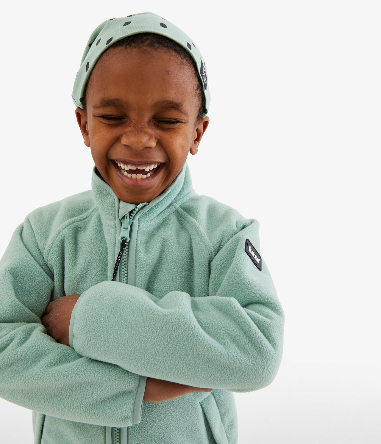 Vindfleece zip-in / zip-off Kaxs - Grön - 1