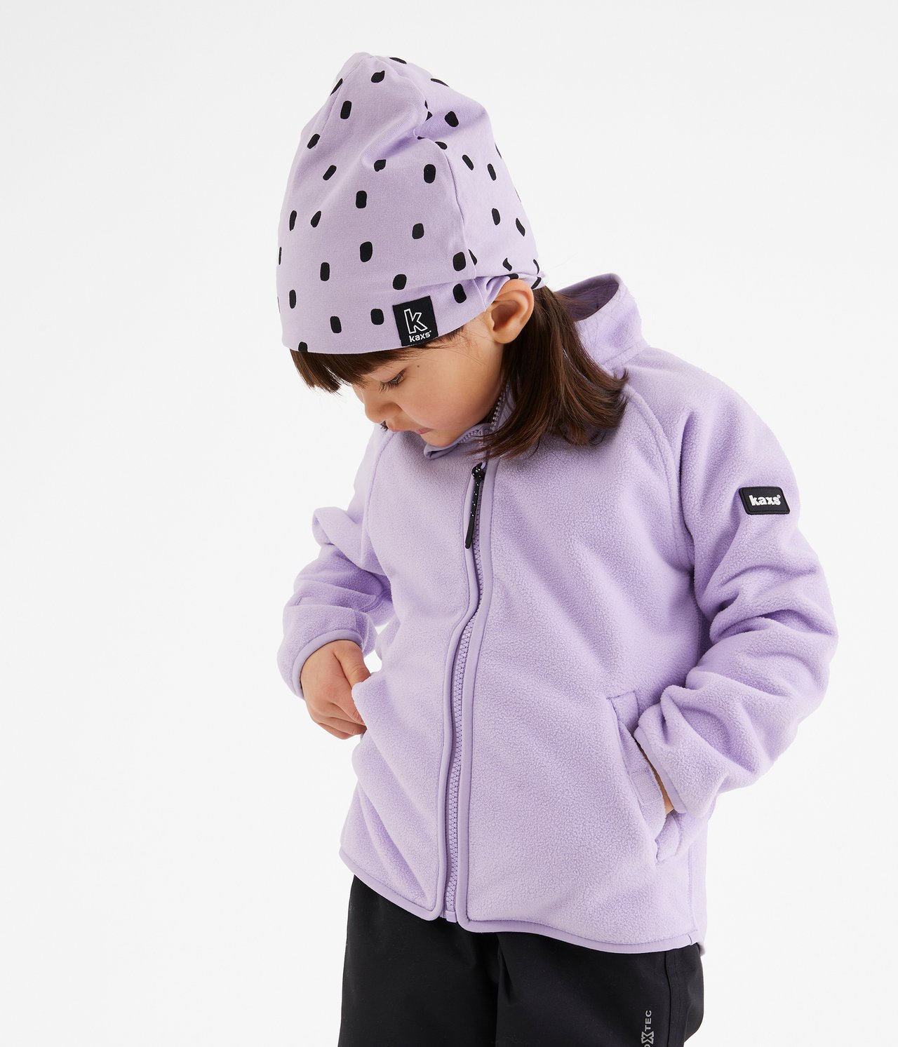 Kaxs-fleecetuulitakki zip-in / zip-off - Violetti - 3