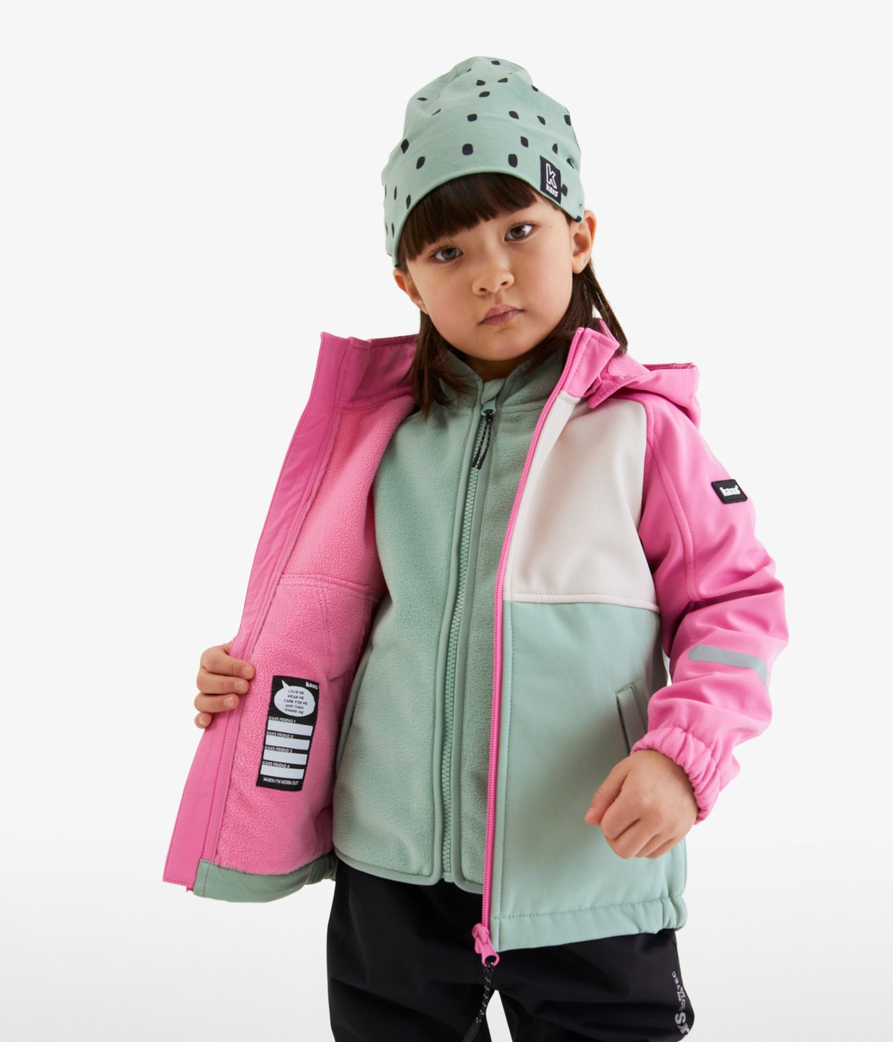 Kurtka softshell - Różowy - 1