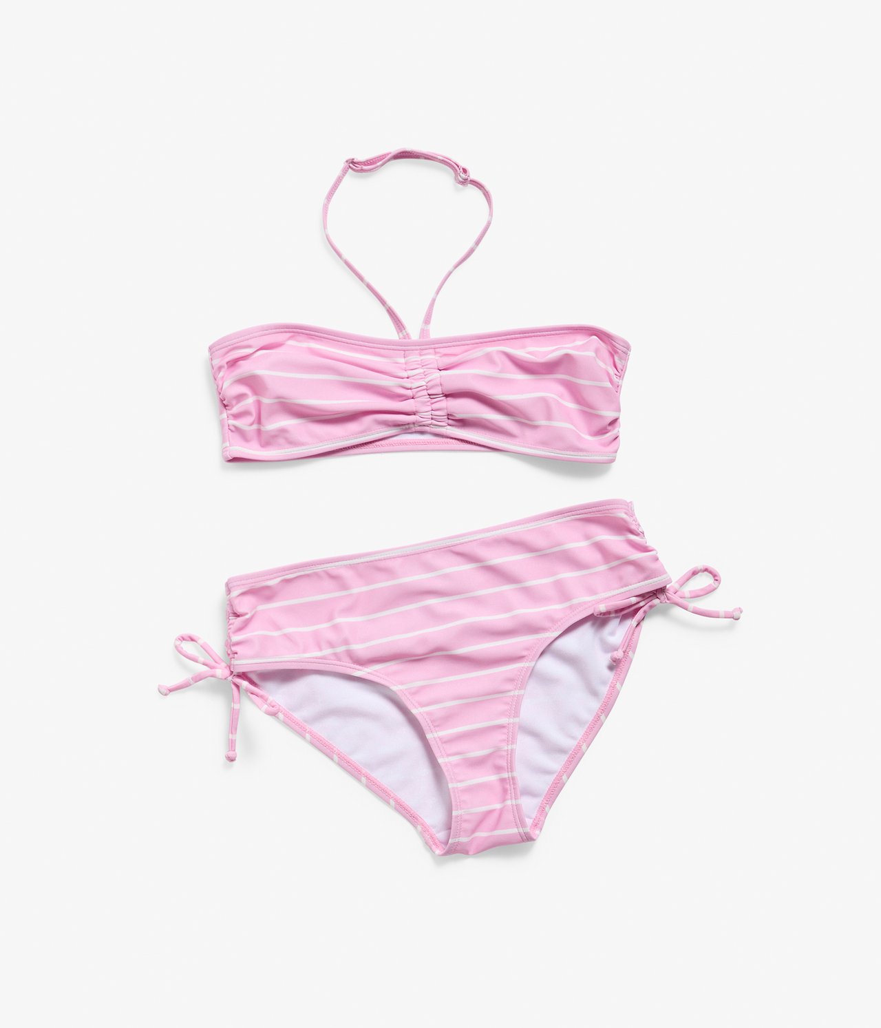 Bikini w paski - Jasnoróżowy - 2