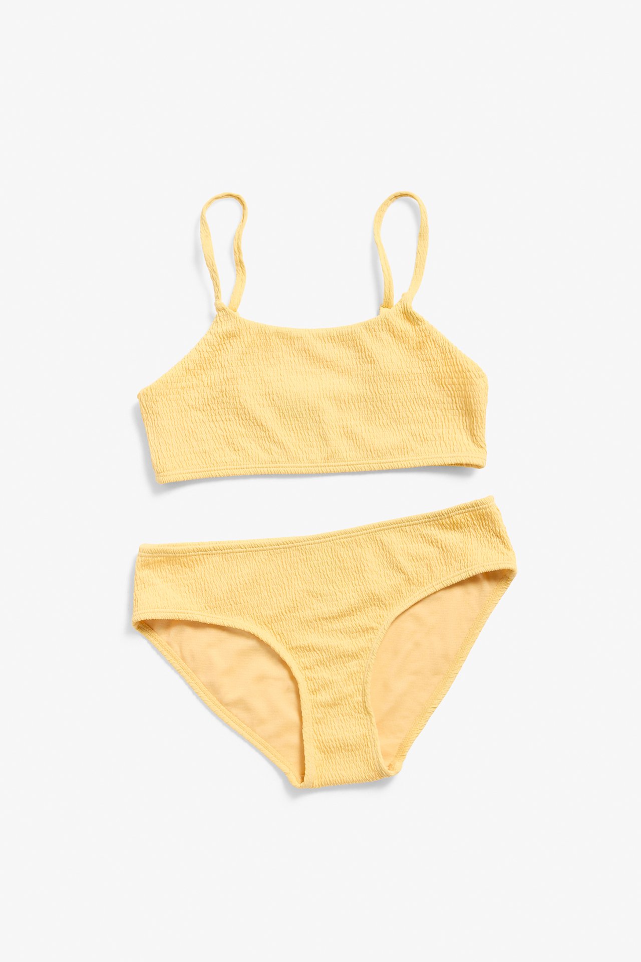 Bikini o wyraźnej strukturze - Żółty - 1