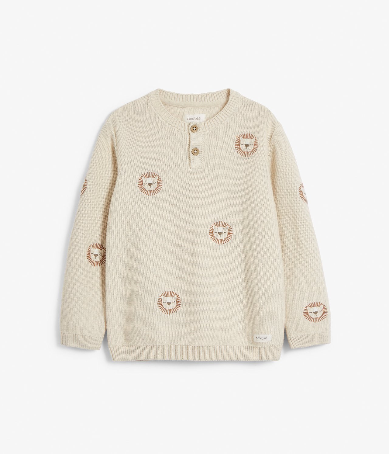 Strikkegenser - Lys beige - 6
