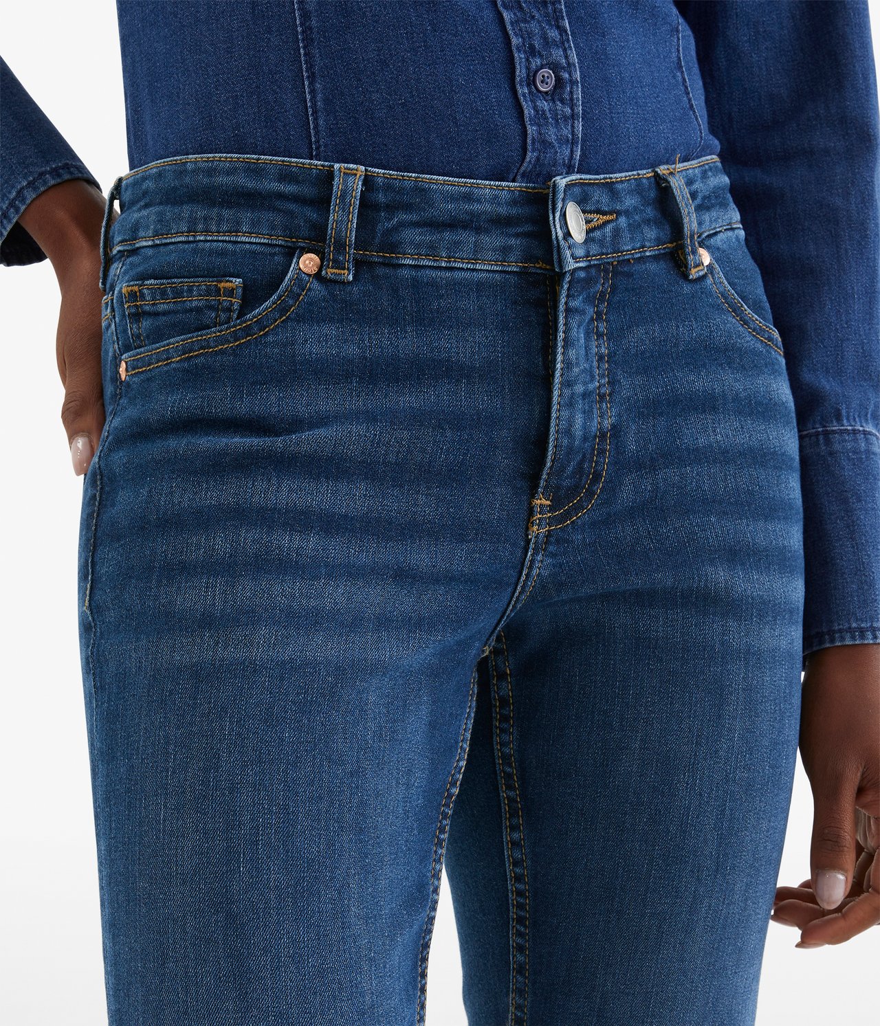 Flare Jeans Low Waist - Denimi - 175cm / Storlek: 38 - 3