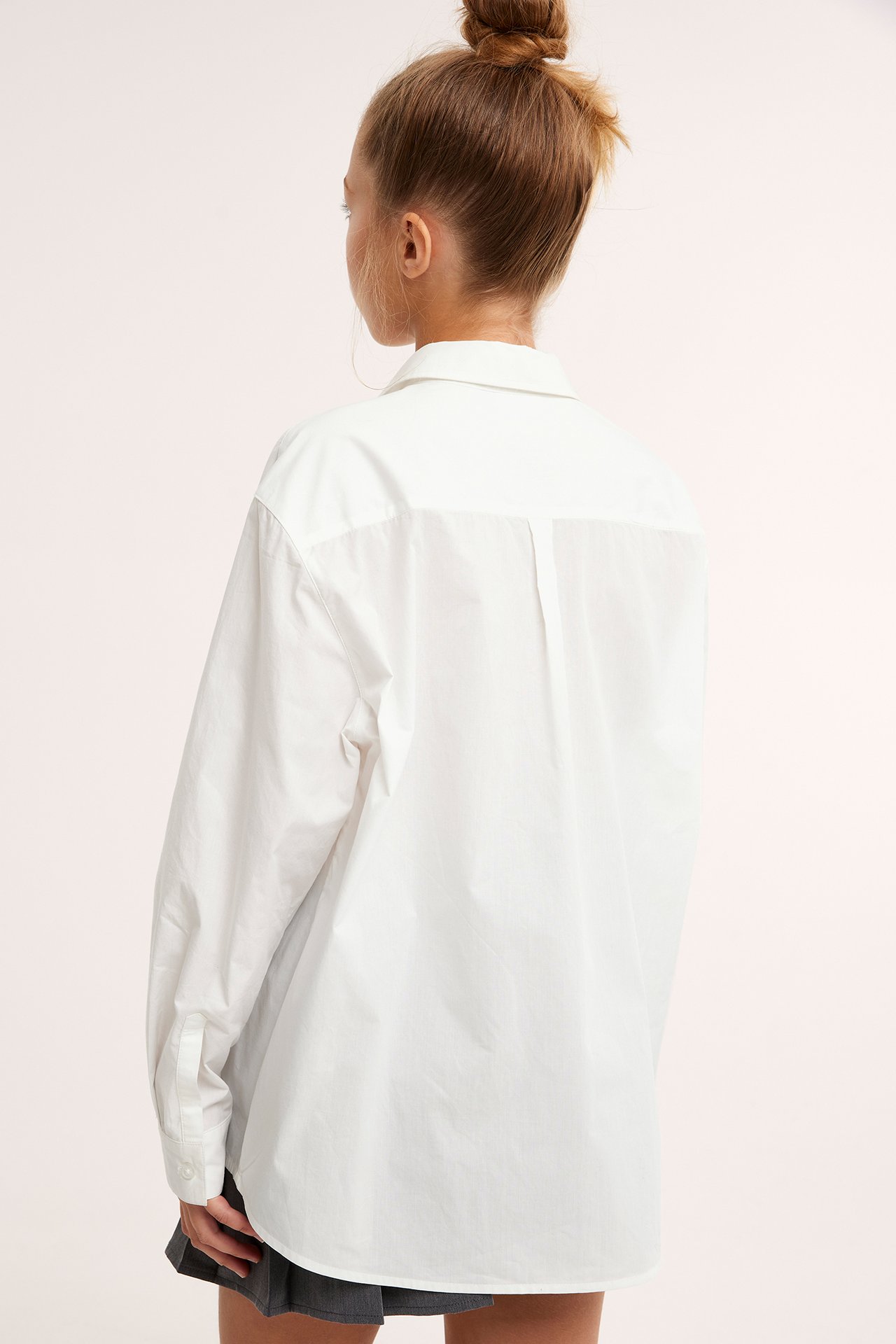 Oversize-kauluspaita - Luonnonvalkoinen - 3