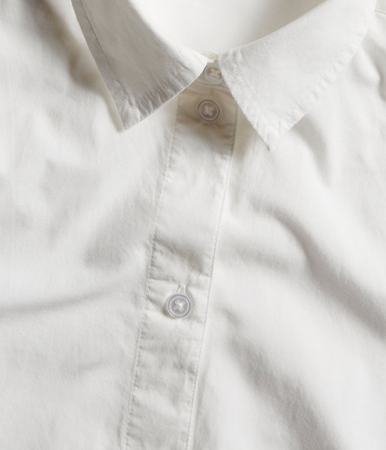 Oversized skjorte Offwhite - null - 4