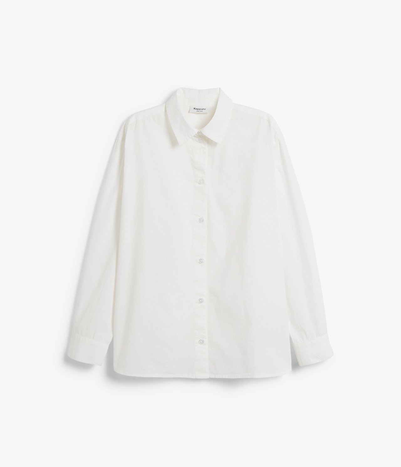Oversized skjorte Offwhite - null - 5