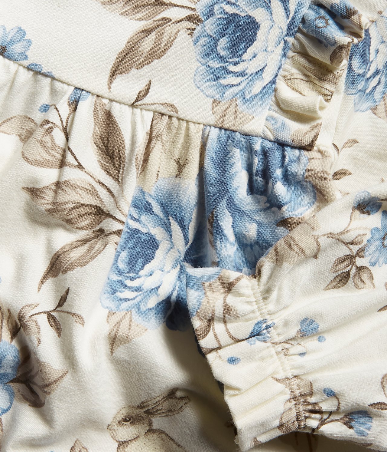 Blommig babyklänning - Offwhite - 4