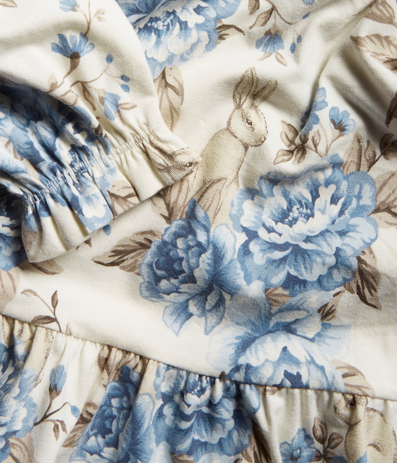 Blommig klänning - Offwhite - 5