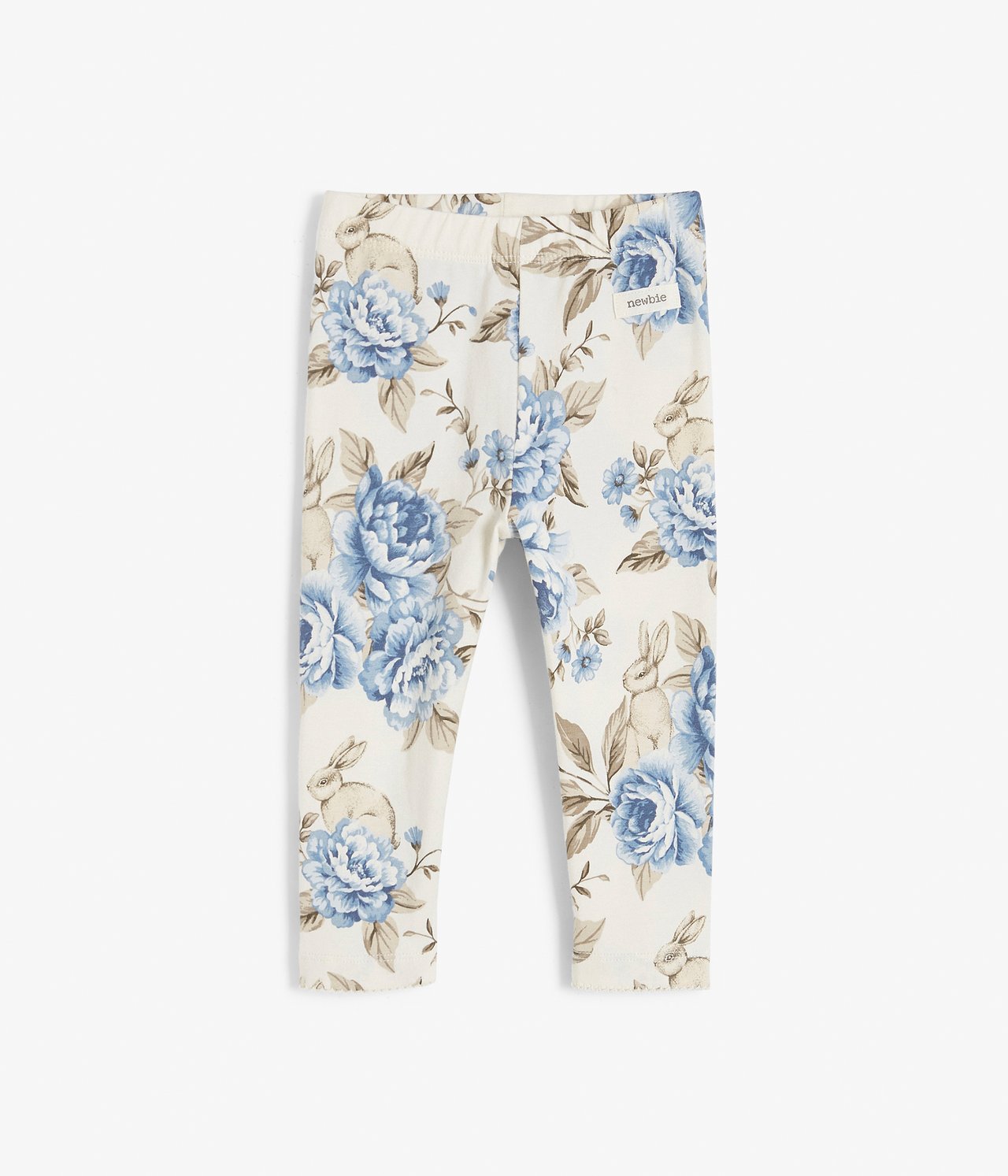 Legginsy w kwiaty, dla niemowląt - Offwhite - 2