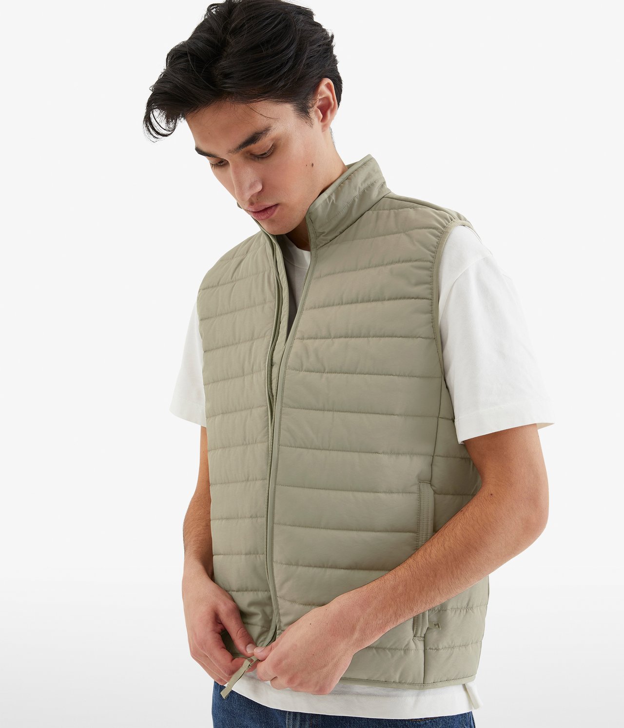 Vattert vest - Grønn - 189cm / Storlek: M - 4