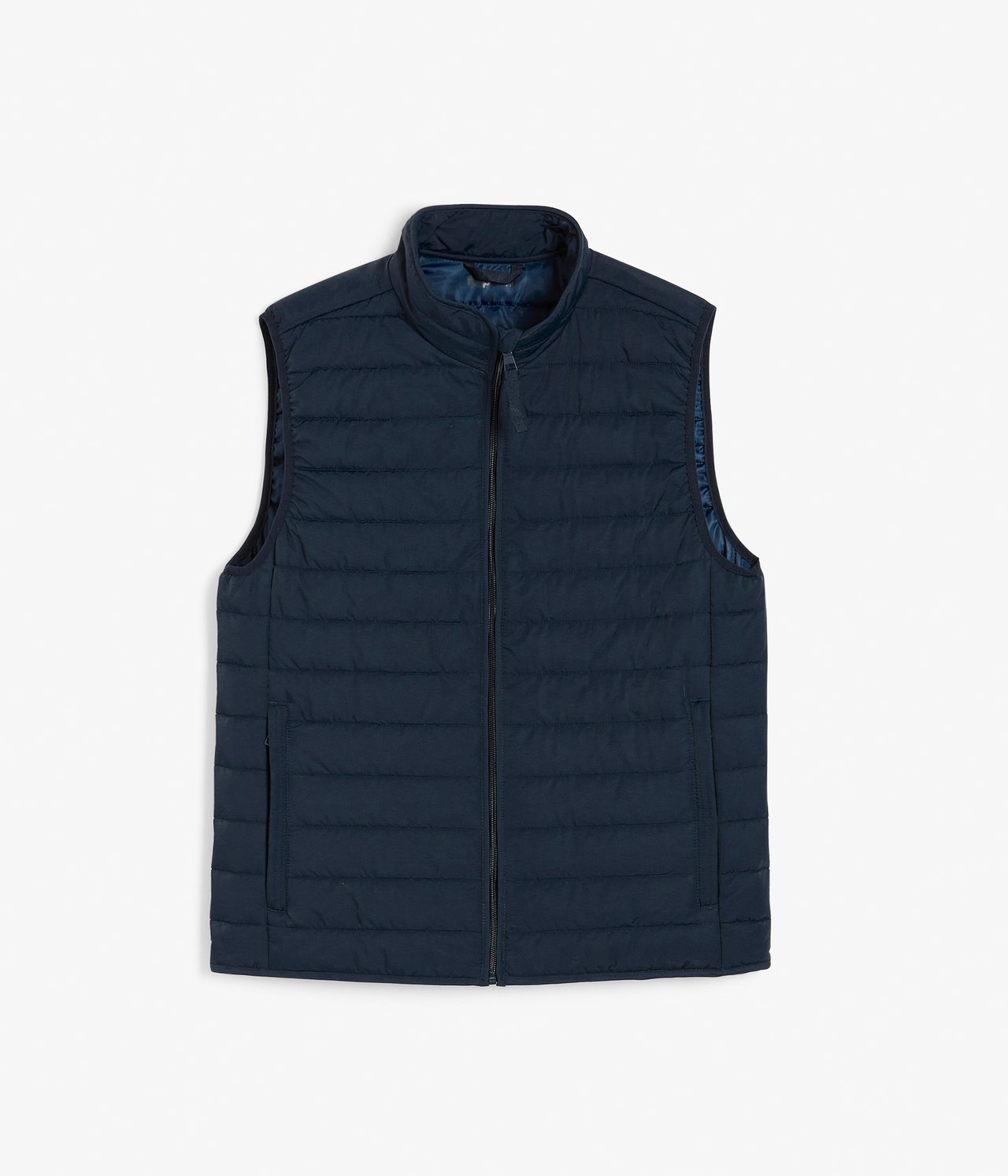 Vattert vest - Mørkeblå - 7
