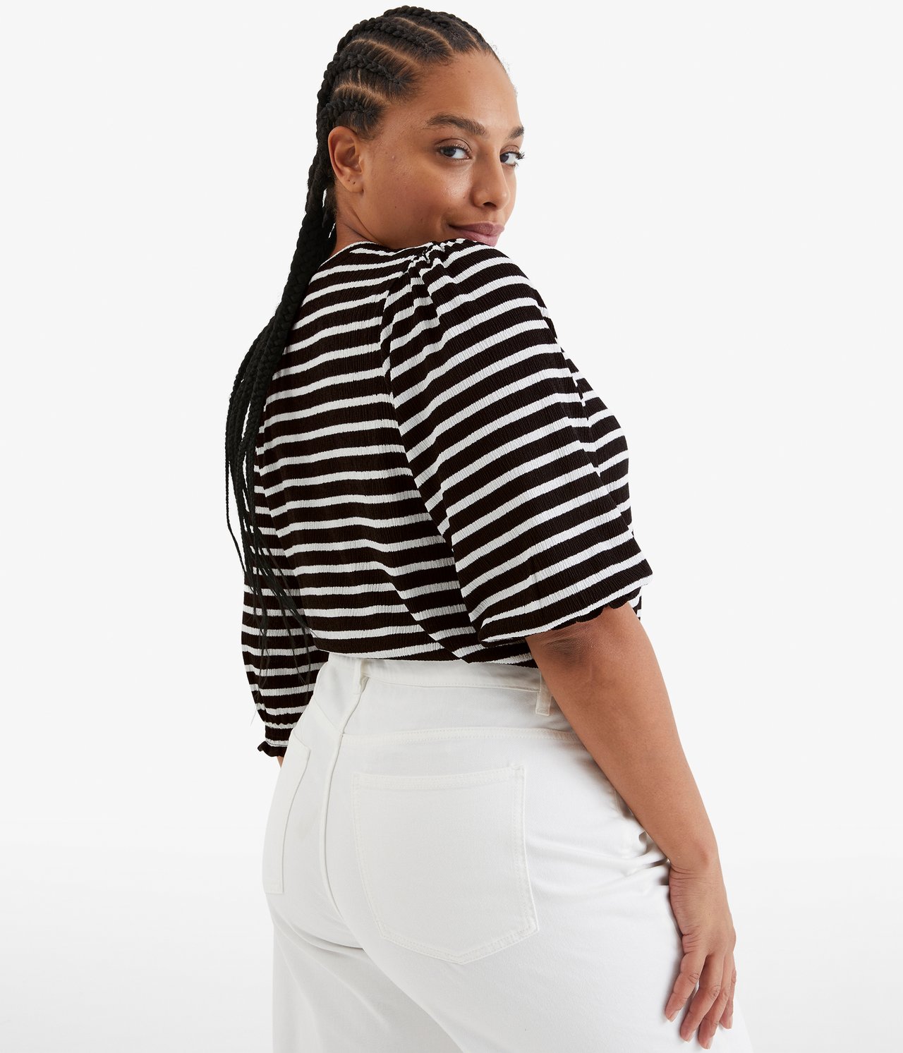 Mönstrad topp - Offwhite - 4