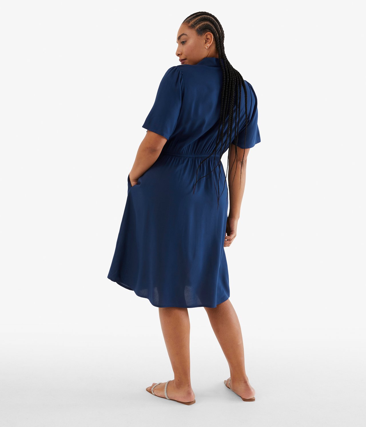 Sukienka z paskiem - Niebieski - 176cm / Storlek: XL - 3