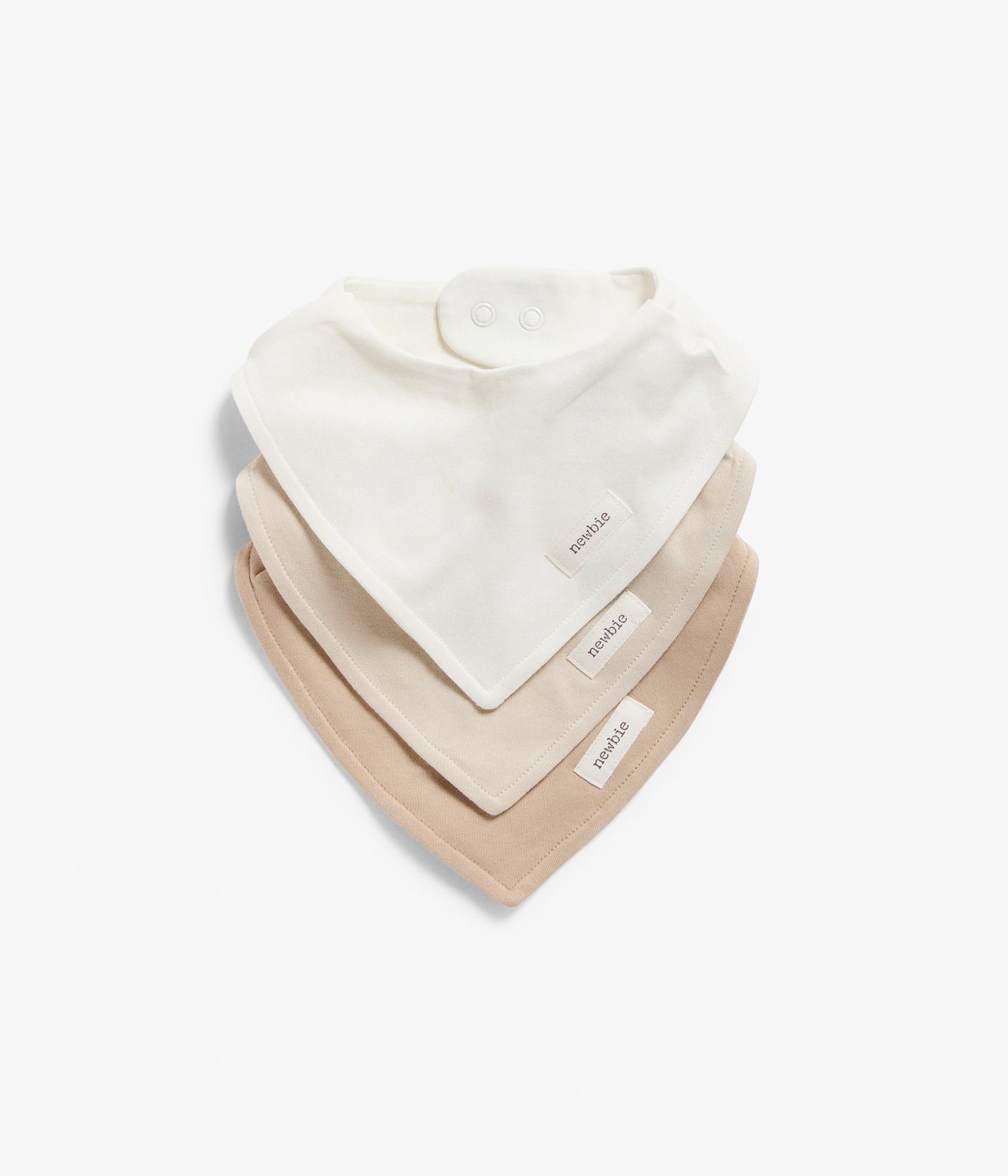 3 kpl:n pakkaus ruokalappuja - Beige - 1