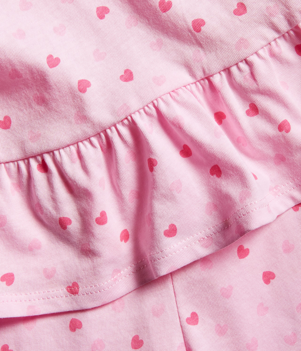Hjärtmönstrad pyjamas - Rosa - 1