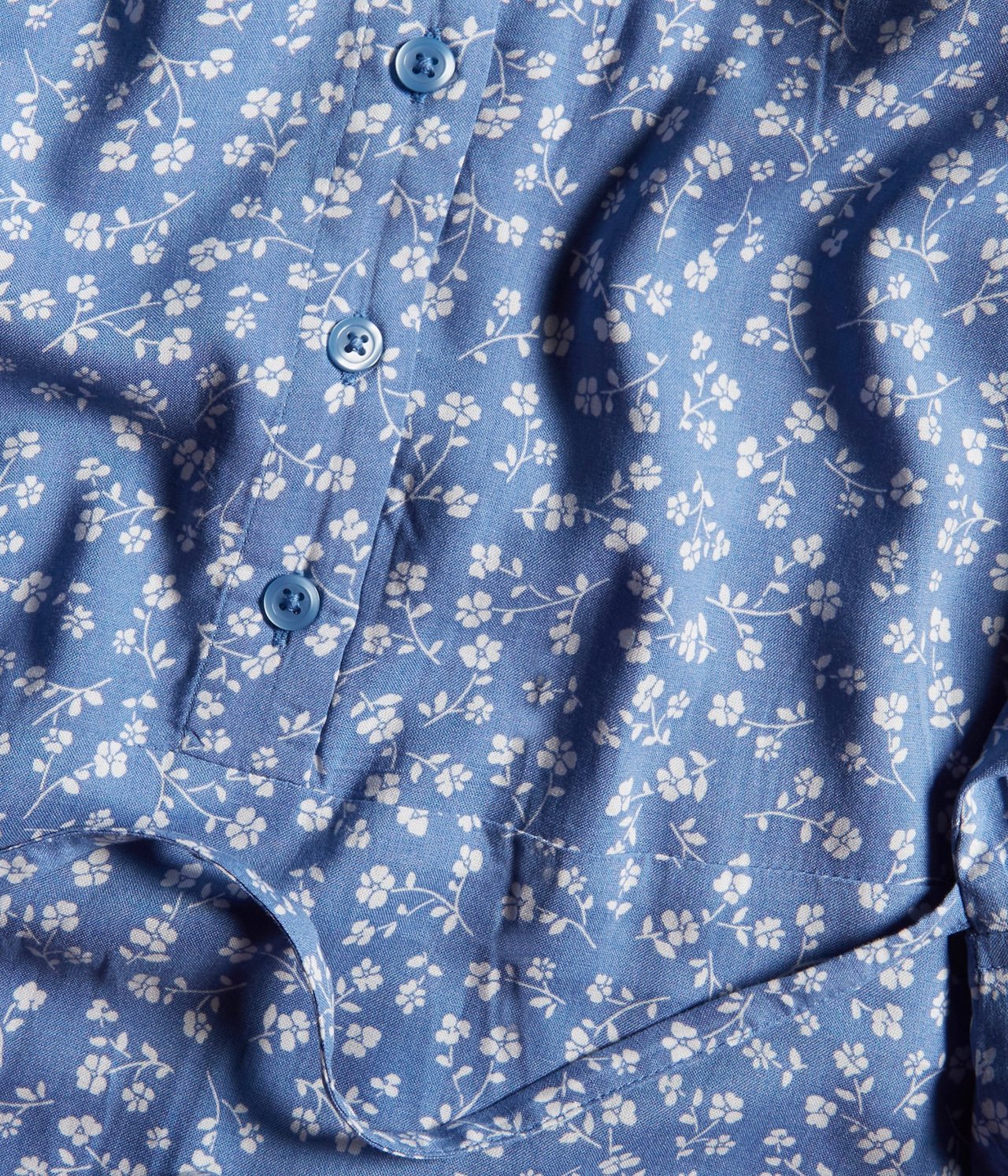 Blomstrete kjole Blå - null - 4