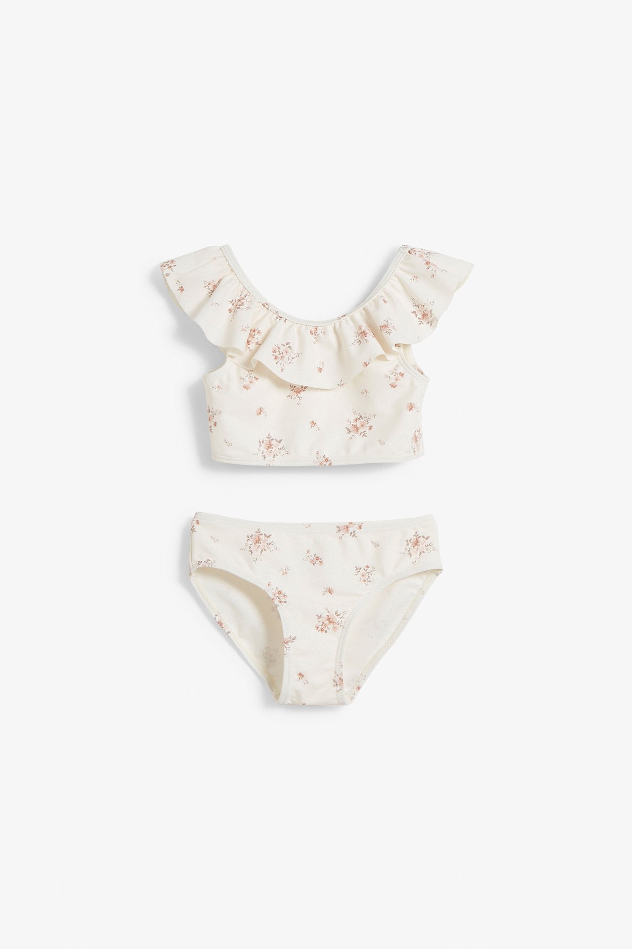 Bikini w kwiaty - Offwhite - 1