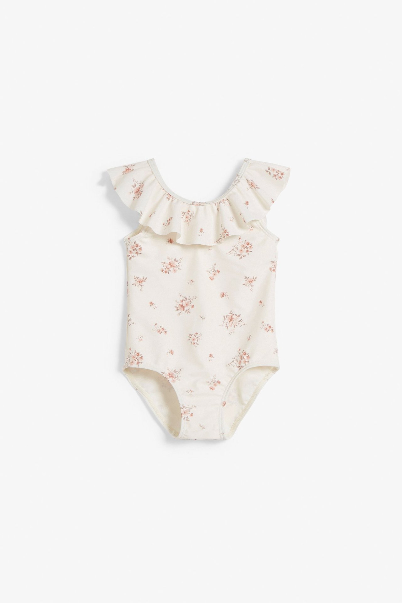 Blommig babybadräkt Offwhite - null - 1