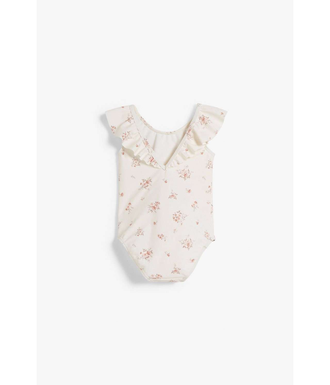 Blommig babybadräkt Offwhite - null - 4