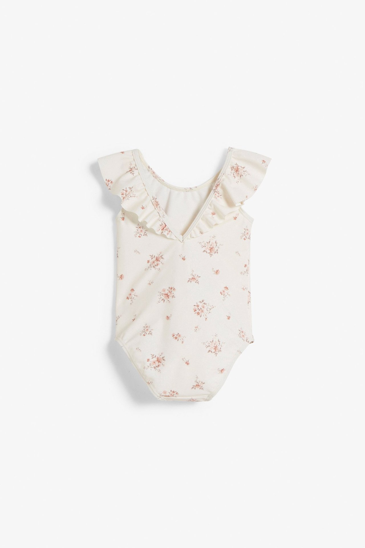 Blommig babybadräkt Offwhite - null - 5