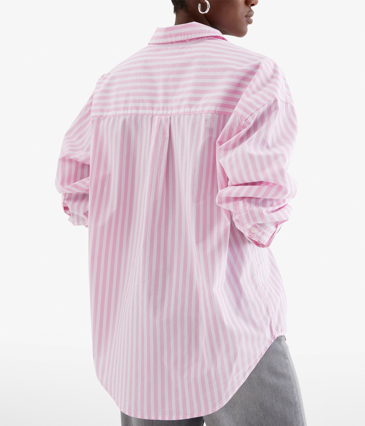 Oversize skjorta - Rosa - 175cm / Storlek: S - 4
