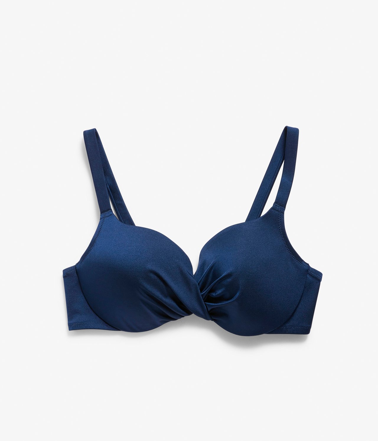 Bikini-bh med omlottdetalj - Mörkblå - 5