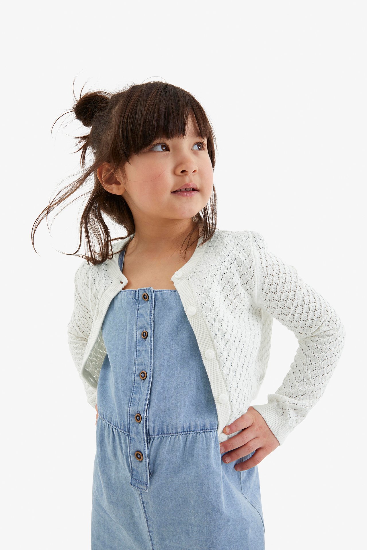 Strikkejakke - Offwhite - 2
