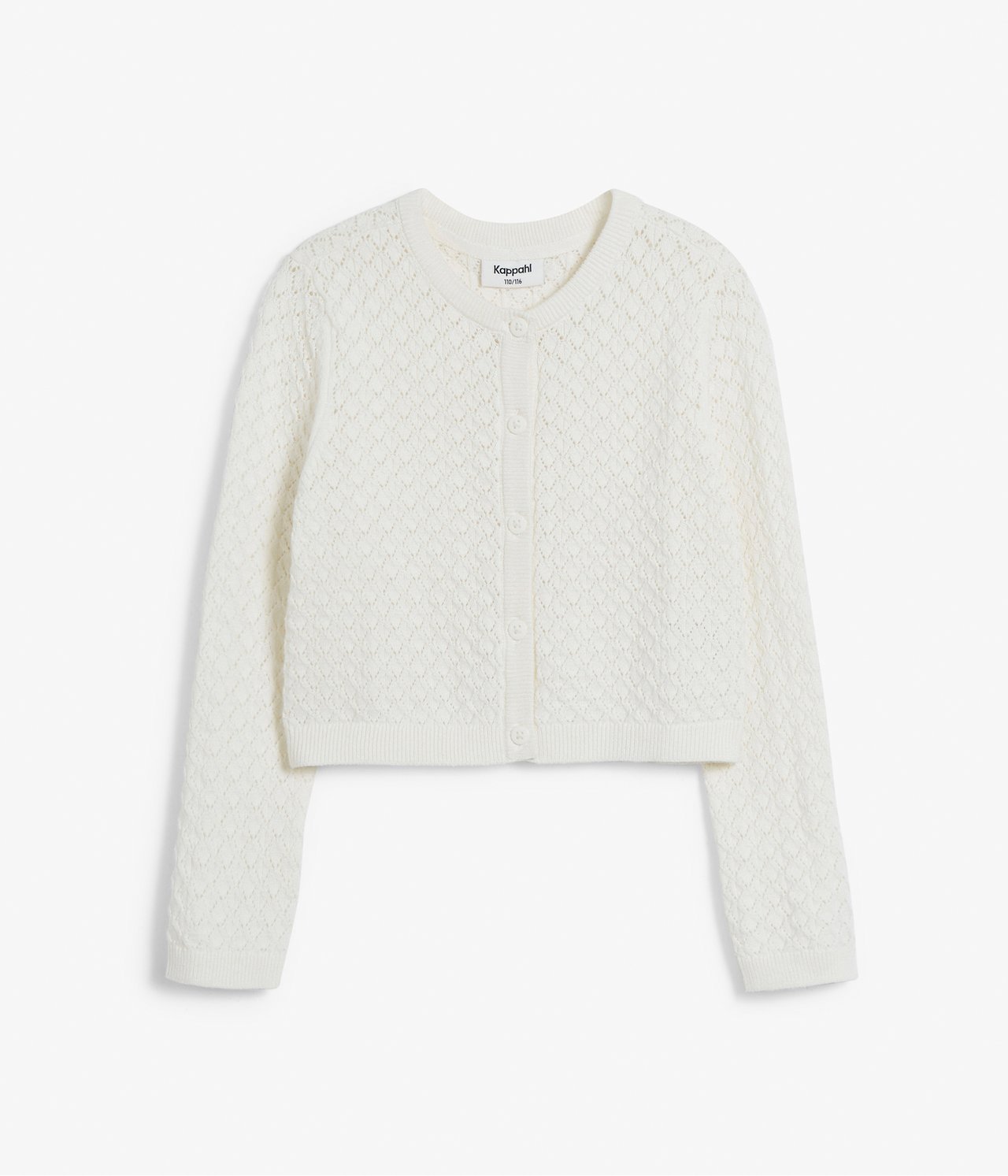 Strikkejakke - Offwhite - 4