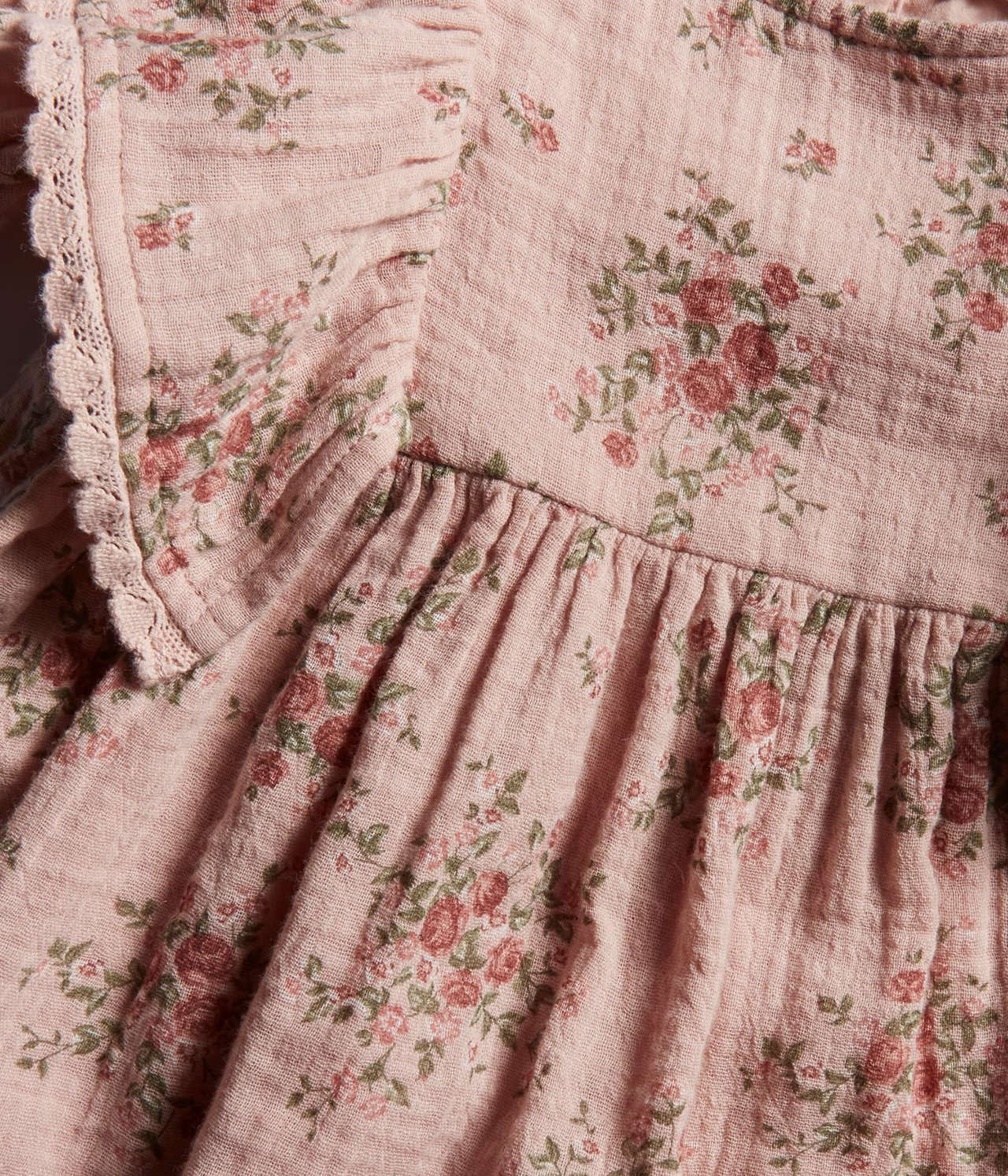 Kukkakuvioinen vauvojen mekko - Pinkki - 3