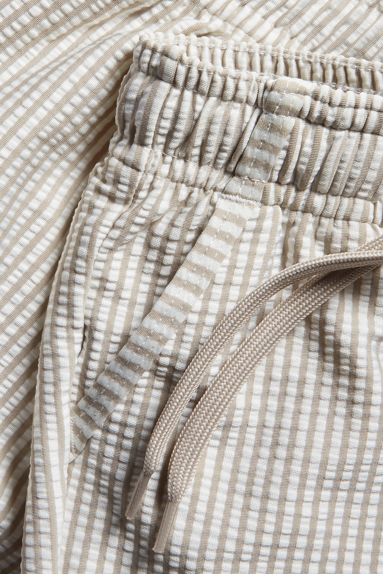 Raidalliset lasten uimashortsit - Beige - 1