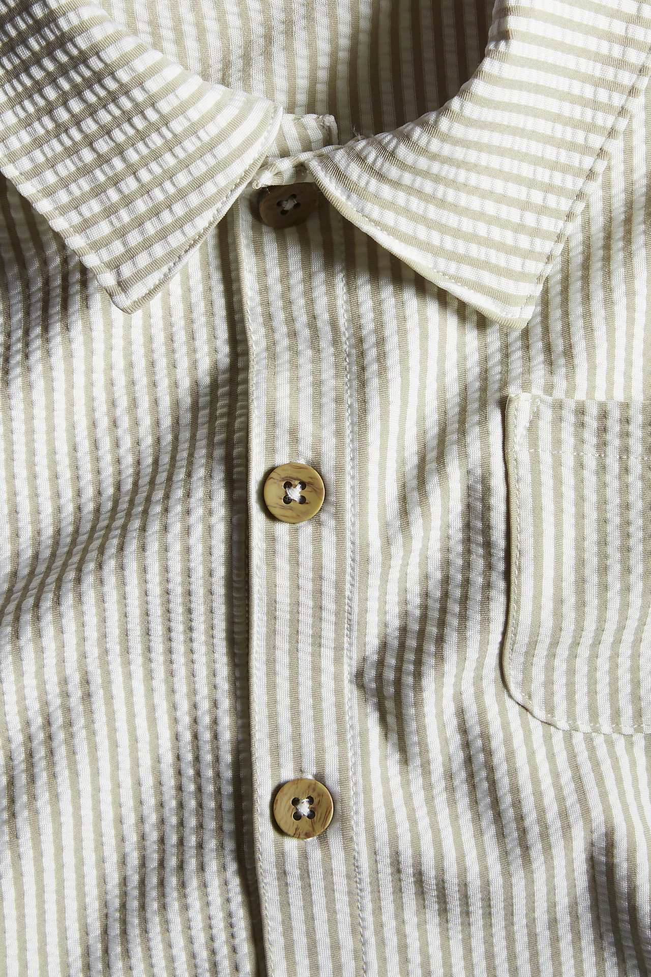 Stripete UV-skjorte - Beige - 1
