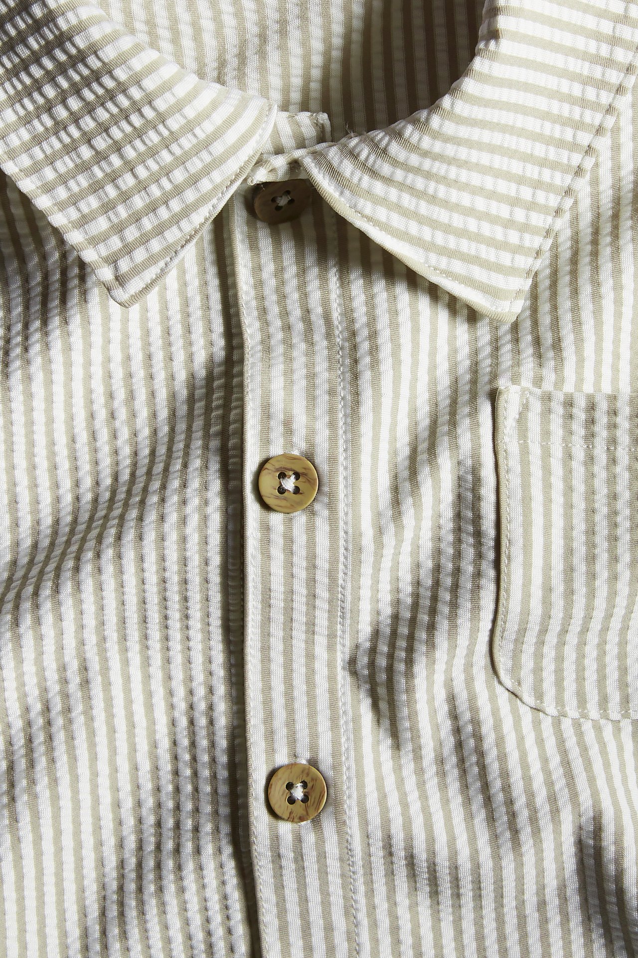 Randig UV-skjorta - Beige - 1