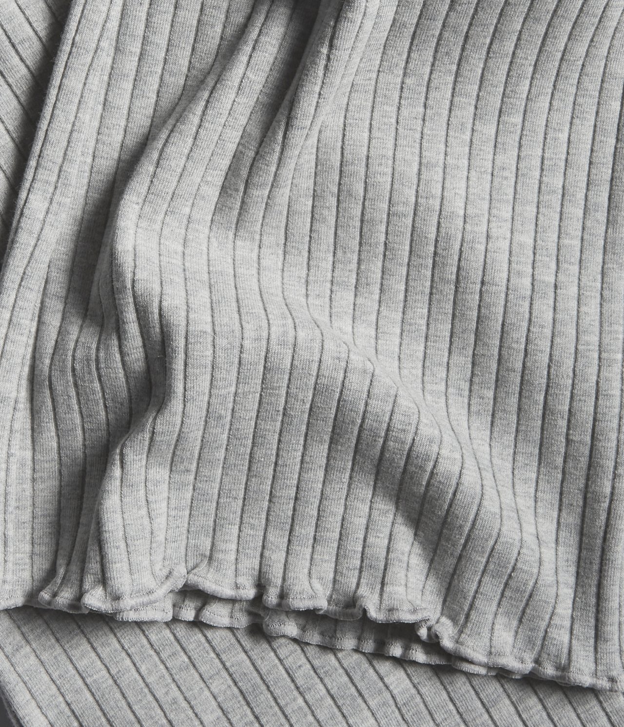 Ribbade utsvängda leggings - Ljusgrå - 4