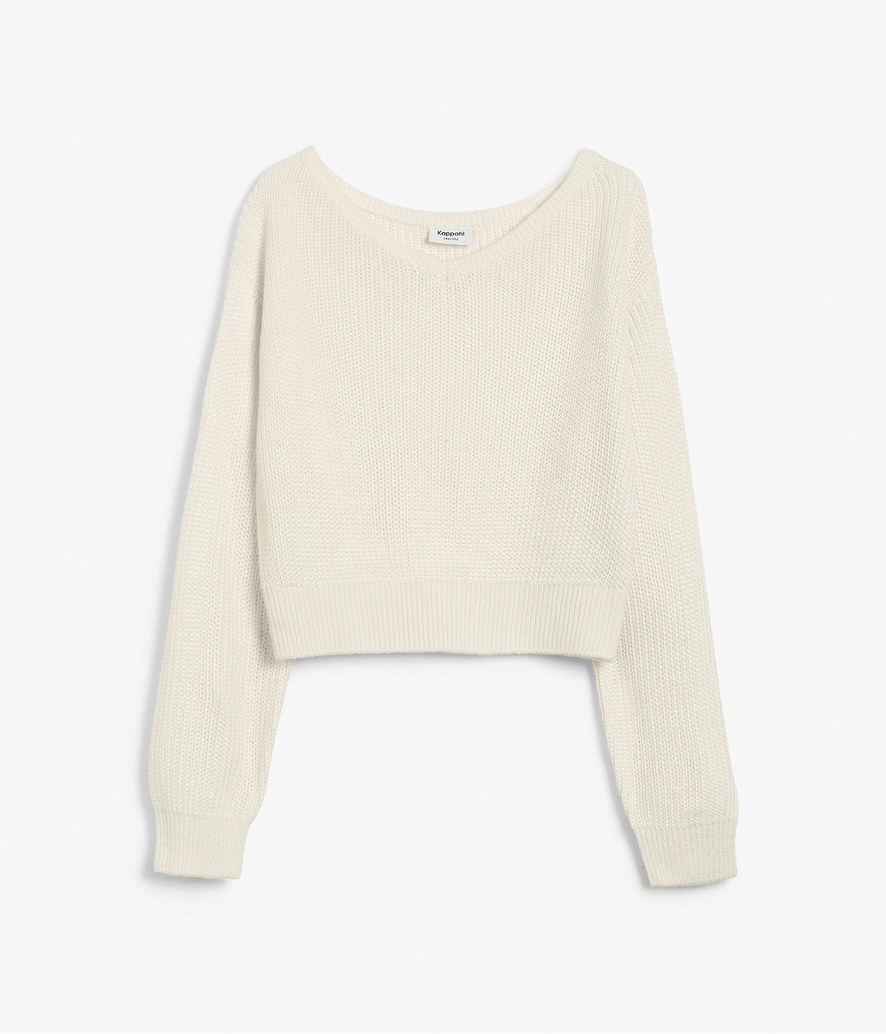 Dzianinowy sweter - Offwhite - 6