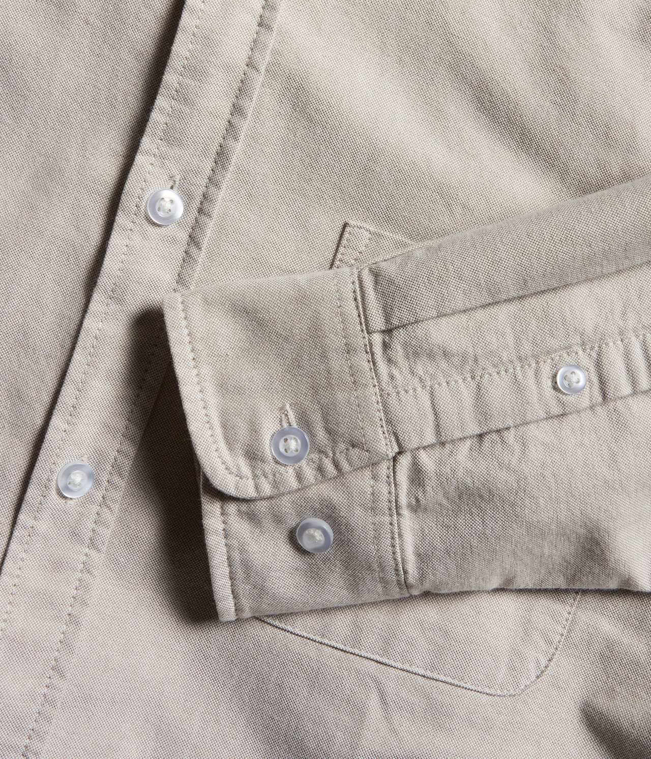 Oxfordskjorta regular fit - Beige - 4