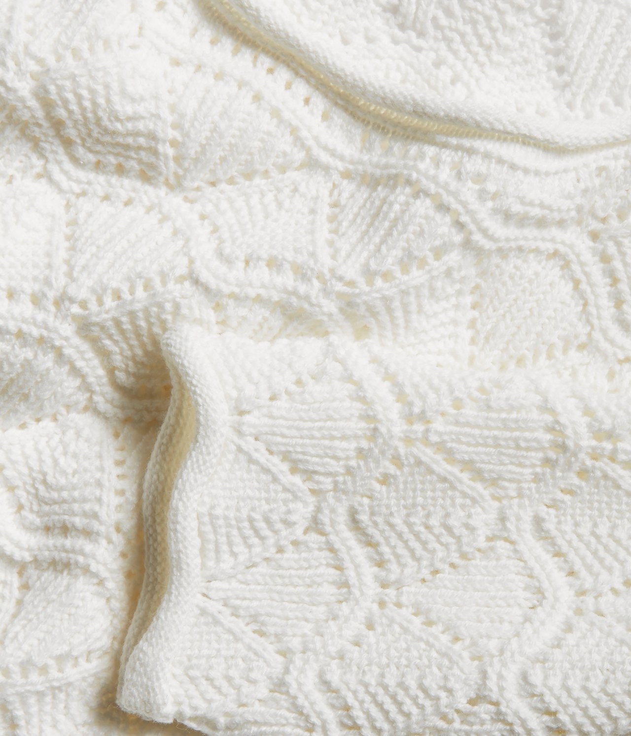 Sweter z dzianiny we wzory - Offwhite - 4