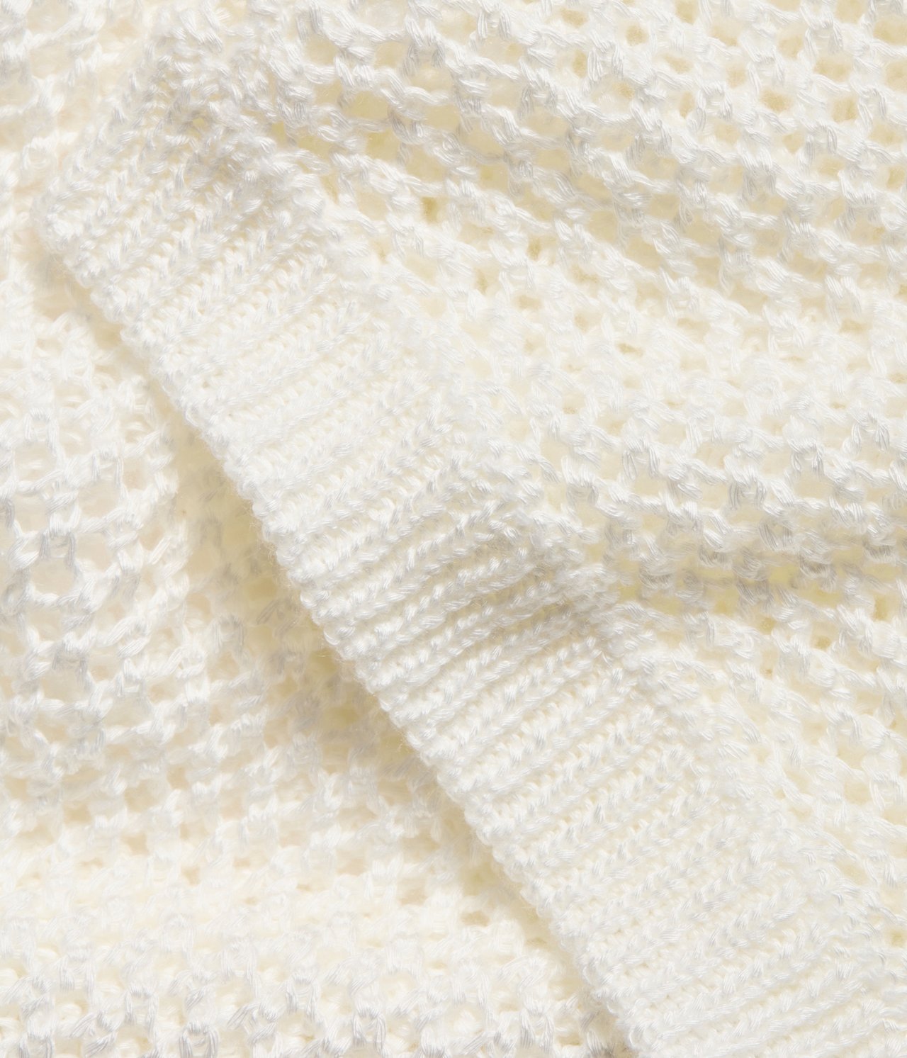 Sweter z dzianiny, z krótkimi rękawami - Offwhite - 5