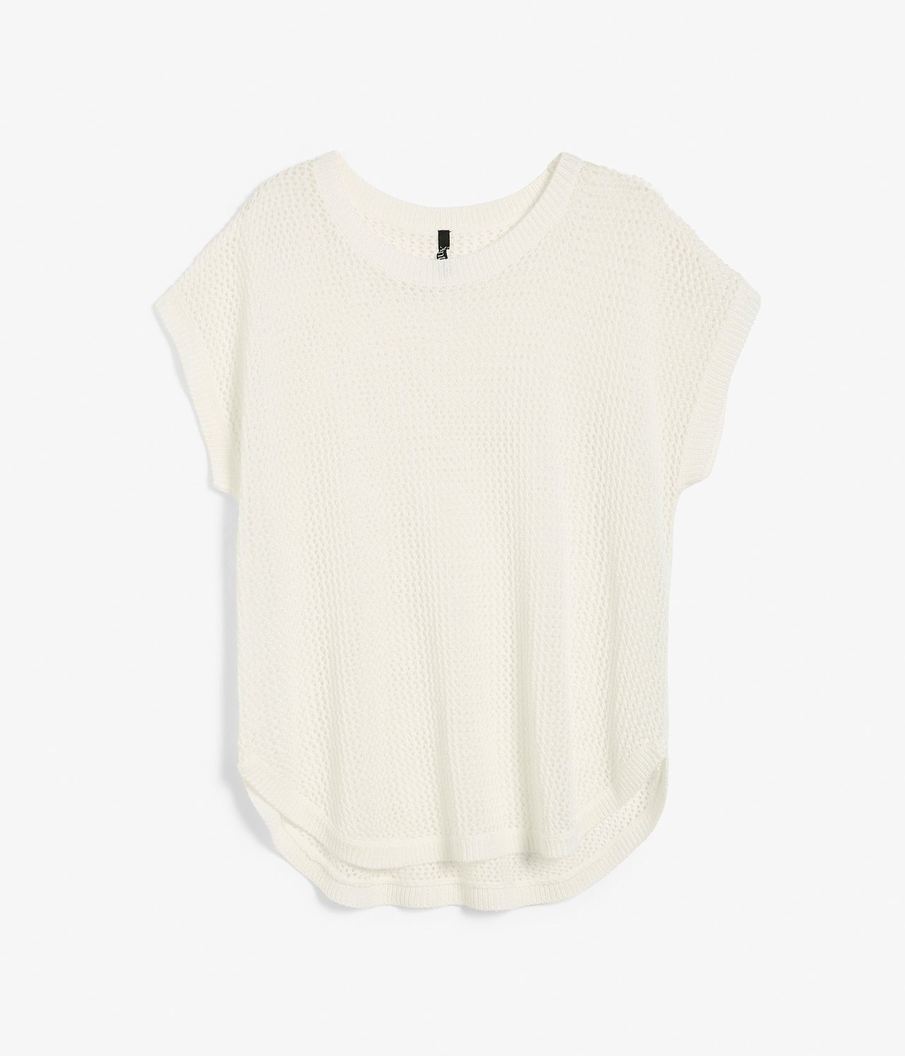 Sweter z dzianiny, z krótkimi rękawami - Offwhite - 6