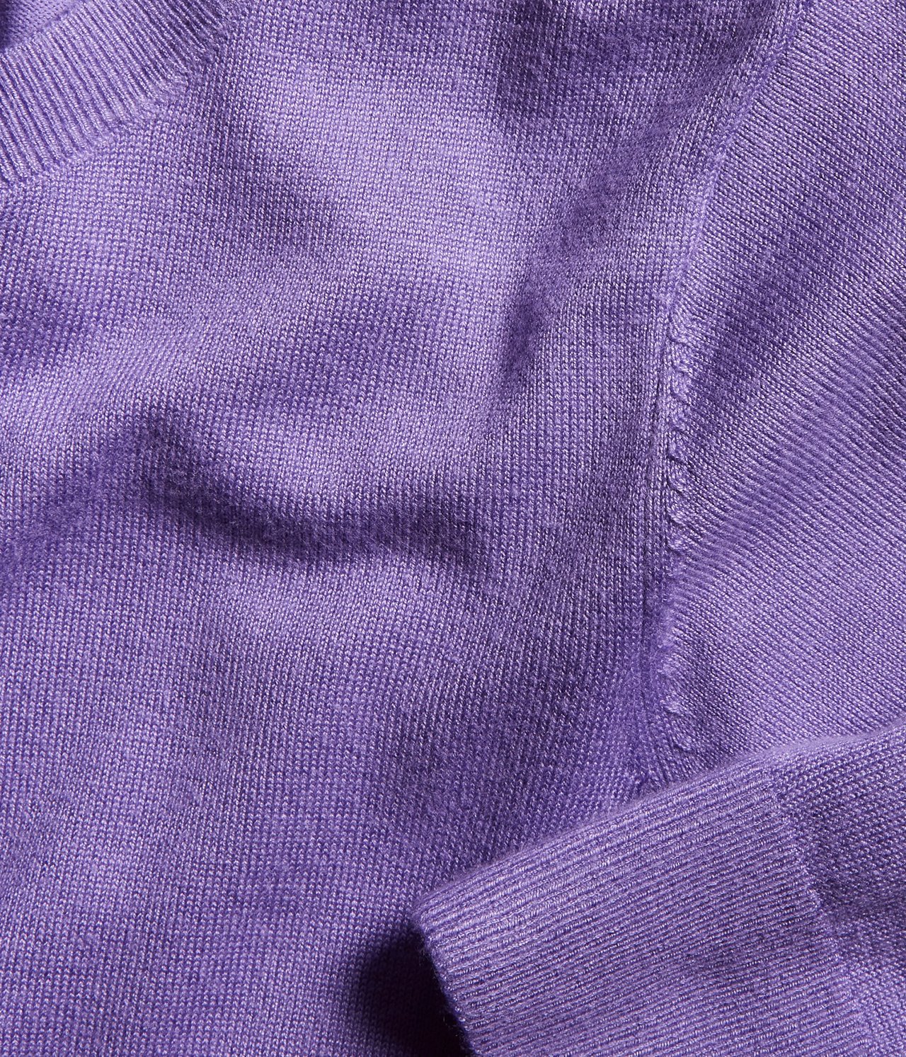 Stickad tröja med kort ärm Lila - null - 5