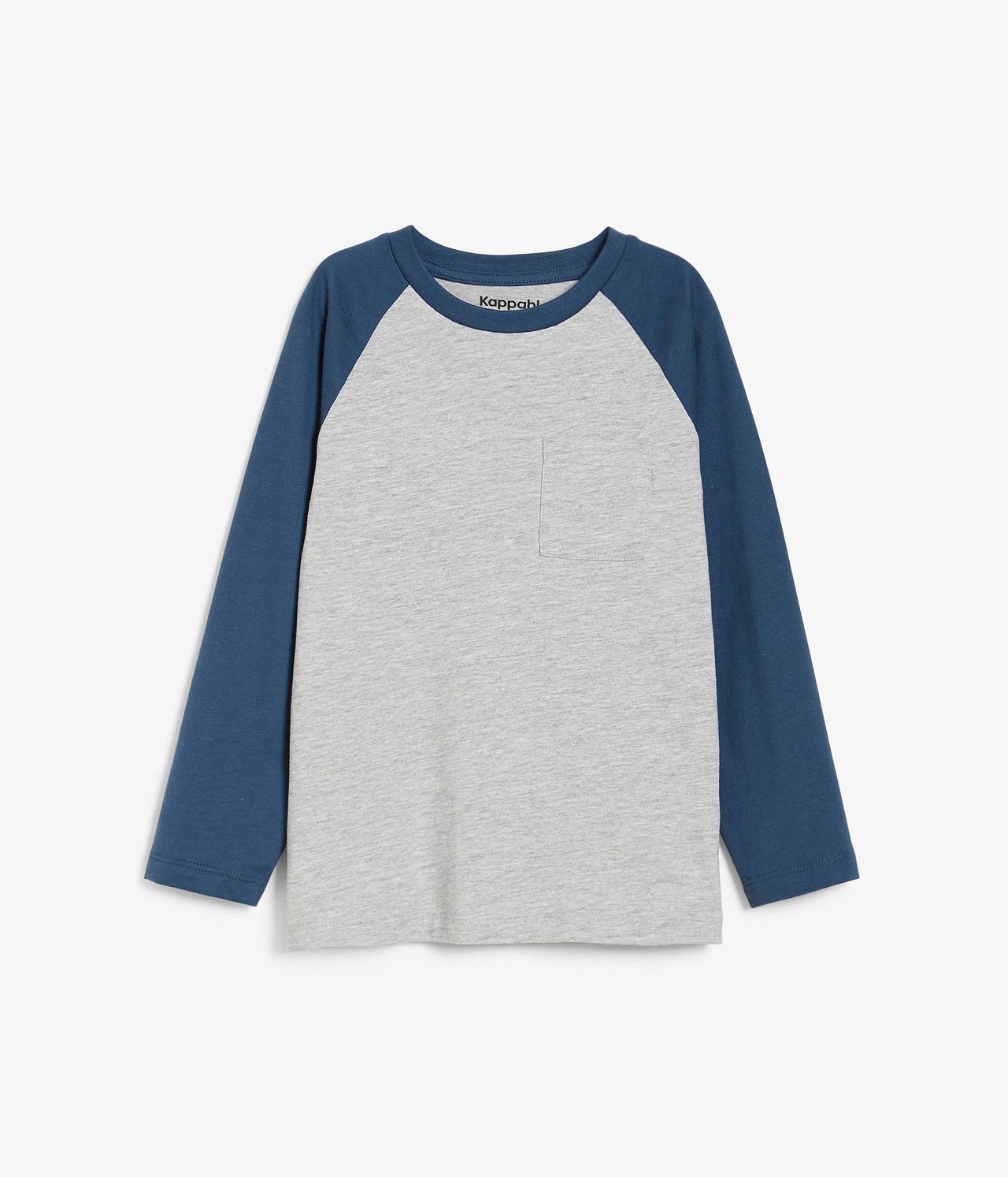 Långärmad t-shirt Mörkblå - null - 1