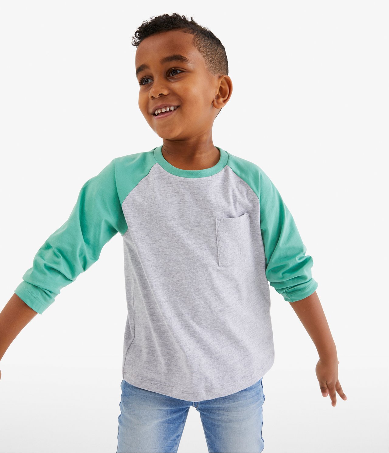 Långärmad t-shirt - Grön - 1