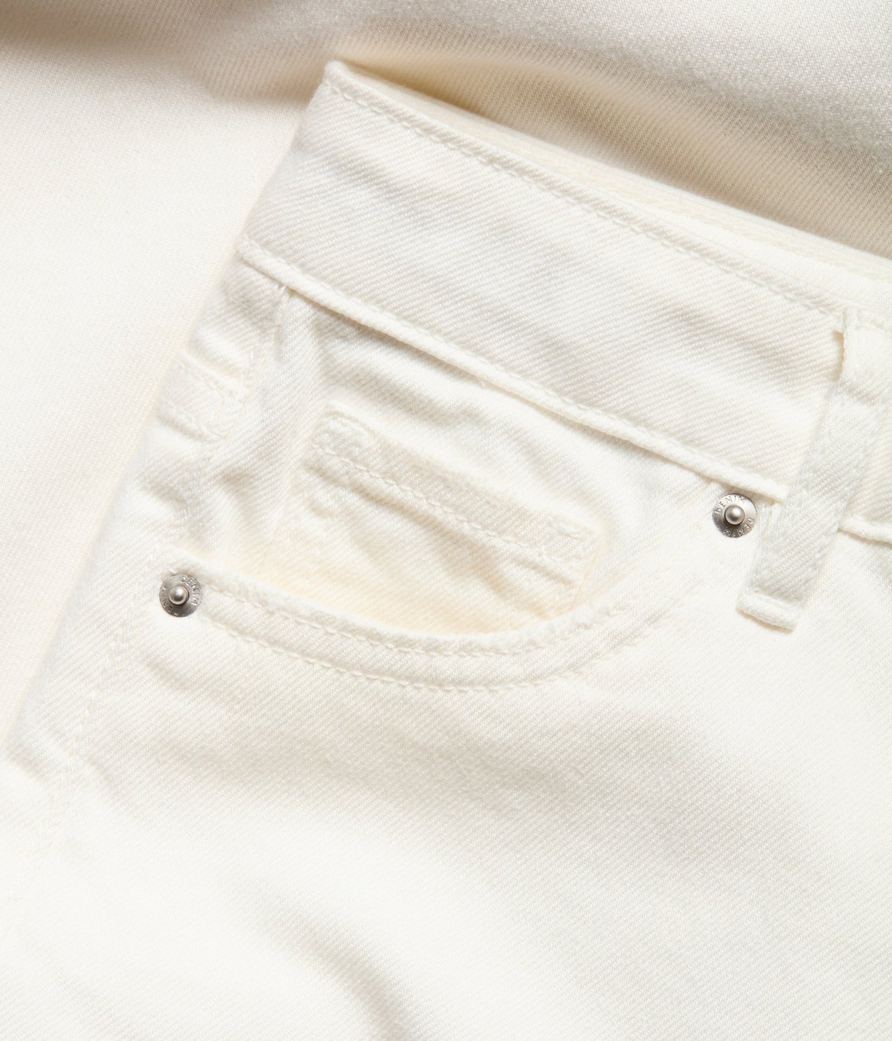 Jeans wide fit mid waist Luonnonvalkoinen - null - 7
