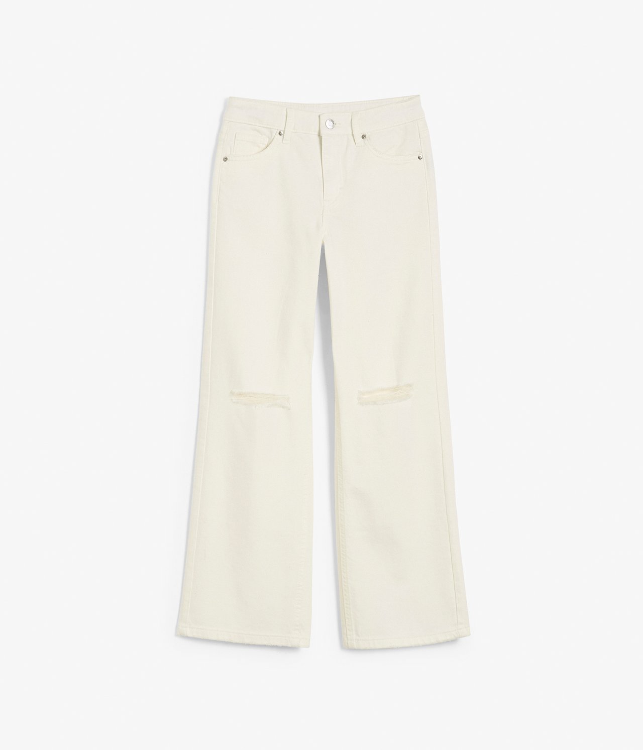 Jeans wide fit mid waist - Offwhite - 8