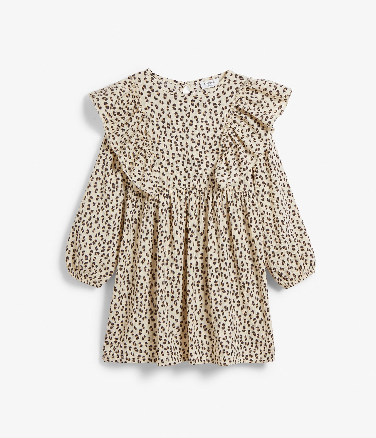 Leopardikuvioinen mekko - Vaaleanbeige - 6