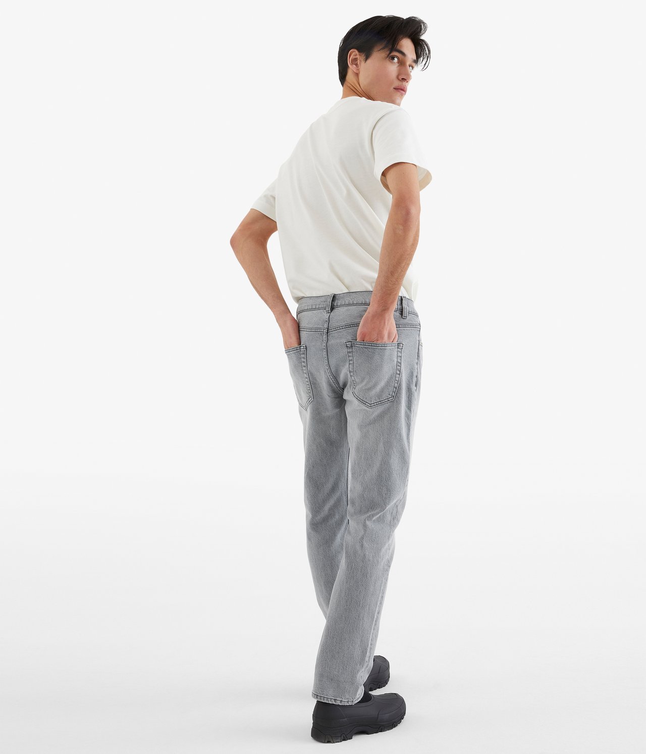 Hank regular jeans - Ljusgrå - 189cm / Storlek: 33/34 - 1