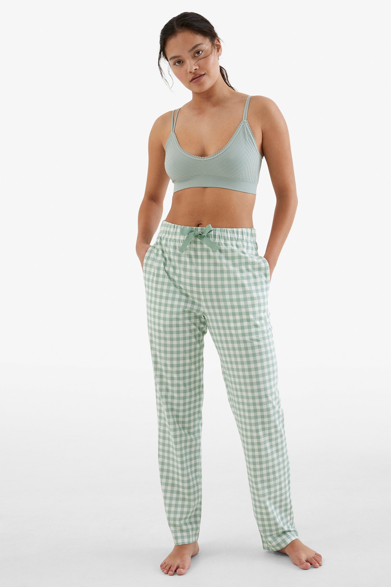Pyjamasbyxa - Grön - 1