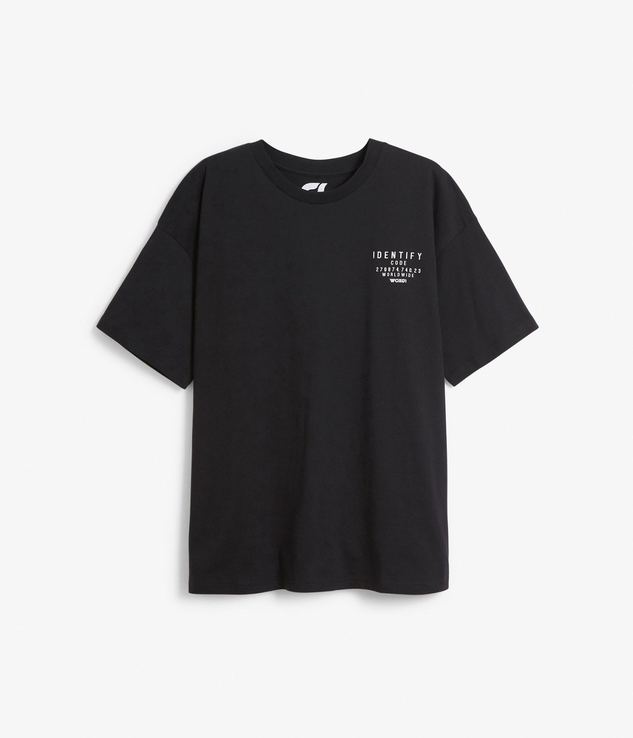 Oversized-t-paita, jossa painatus selässä Musta - null - 2
