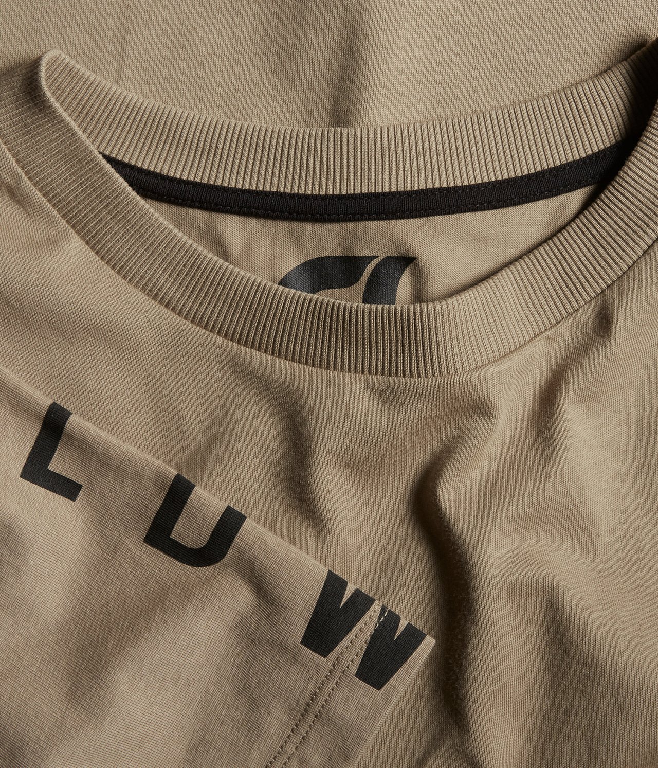 T-shirt z nadrukowanym napisem - Brązowy - 5