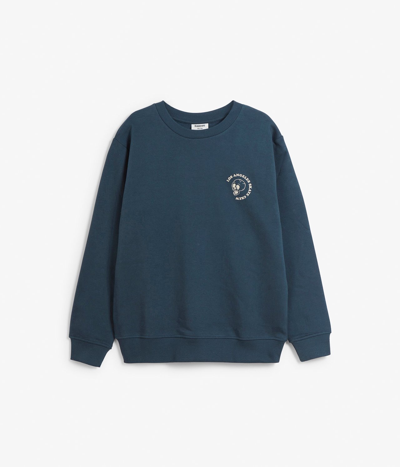 Bluza z nadrukiem na plecach - Ciemnoniebieski - 5