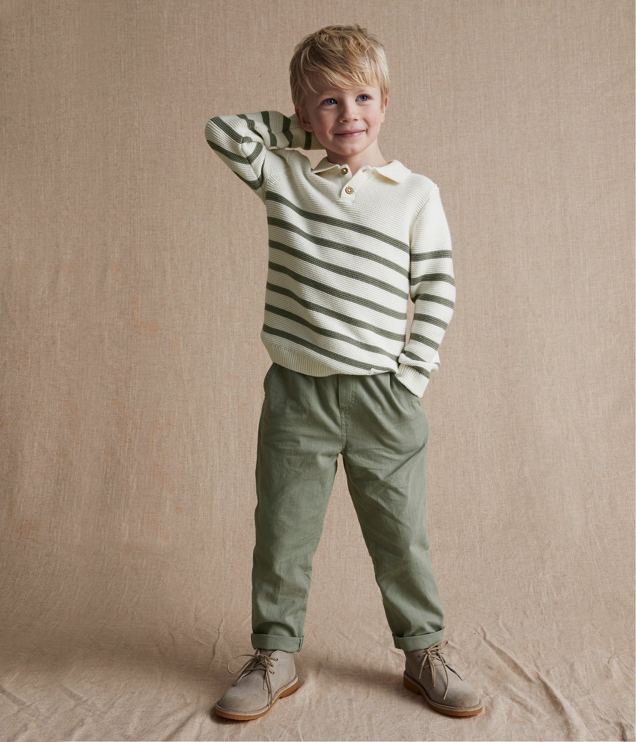 Strikkegenser - Offwhite - 2